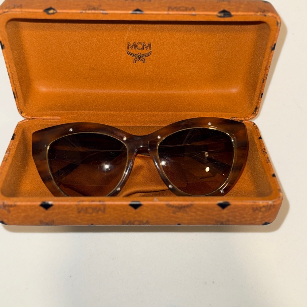 MCM Tortoise Shell Cat-Eye Sunglasses